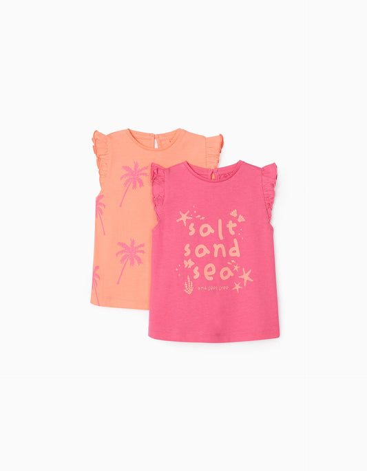 Zippy Baby Girls 2 Sleeveless T-Shirts