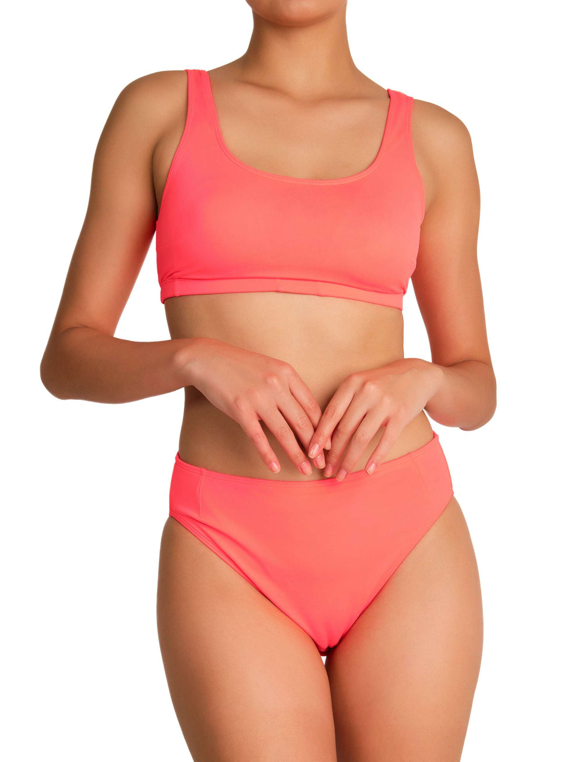 Bg Sw Bot Bikini Sld Hg-Waist Bg Sw One Pc Sw One Pc Sld Hltr Wt Wired Cup Dtl / MED