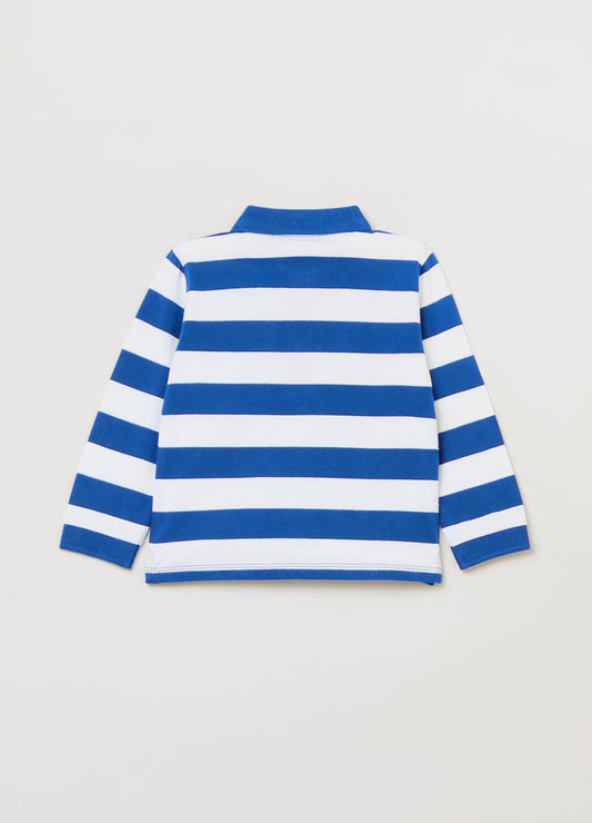 OVS Kids Boy Striped Pique Polo Shirt