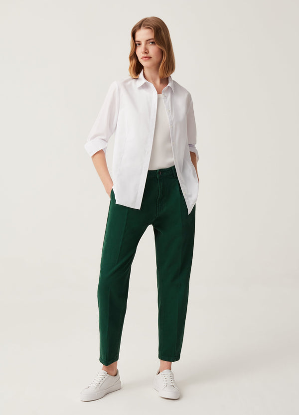 Cigarette trousers with darts