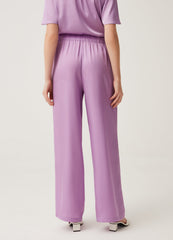 Satin palazzo pants