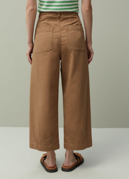 PIOMBO wide-leg trousers in cotton