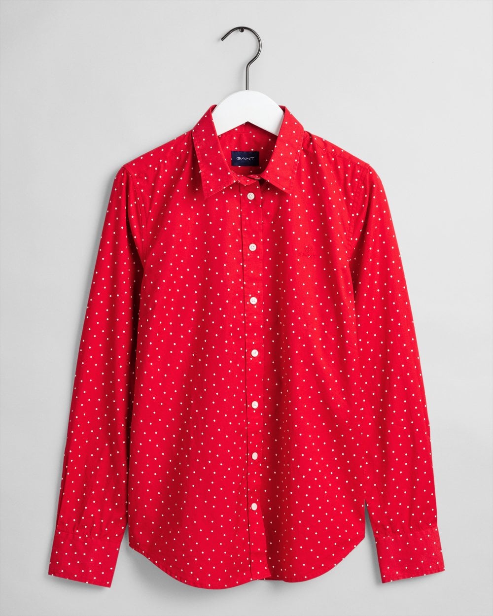 French Dot Stretch Broadcloth Shirt