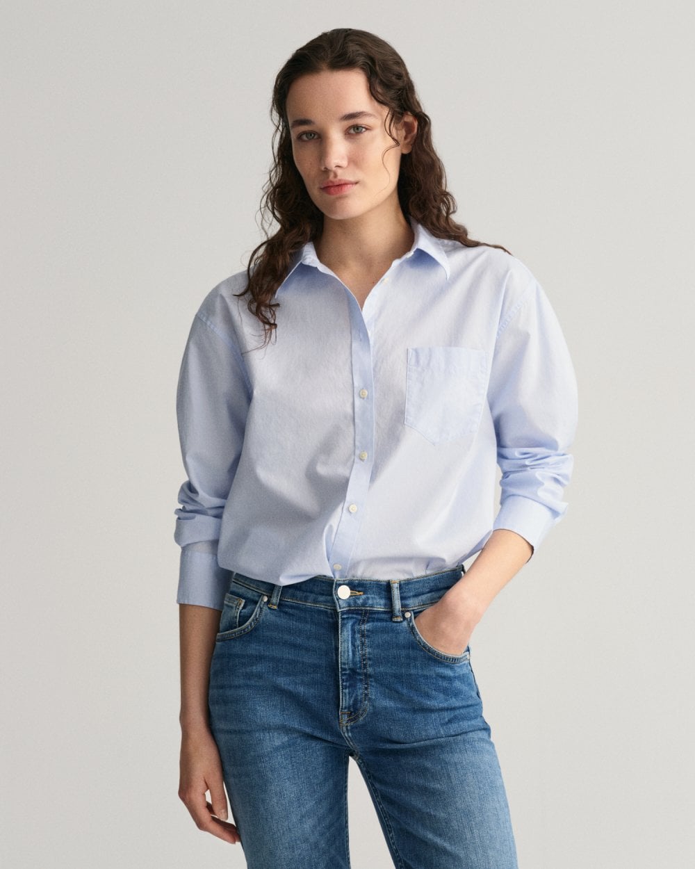 Relaxed Fit Poplin Shirt