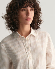 Regular Fit Striped Linen Shirt