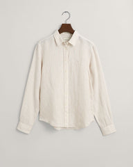 Regular Fit Striped Linen Shirt