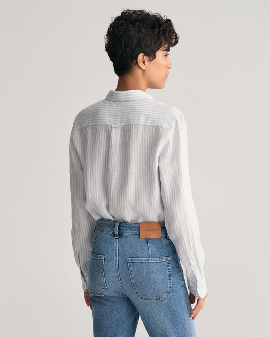 Regular Fit Striped Linen Shirt