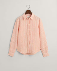 Regular Fit Striped Linen Shirt