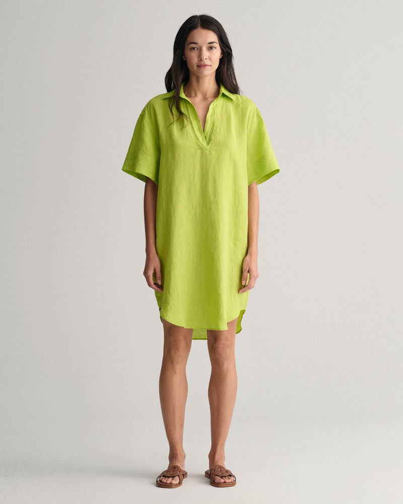 Linen Caftan Matcha Green / 32