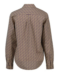 GANT Regular Fit Monogram Print Ctn Voile Shirt