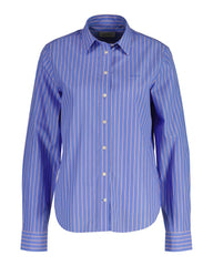 Regular Fit Striped Poplin Shirt Clear Sky / 32