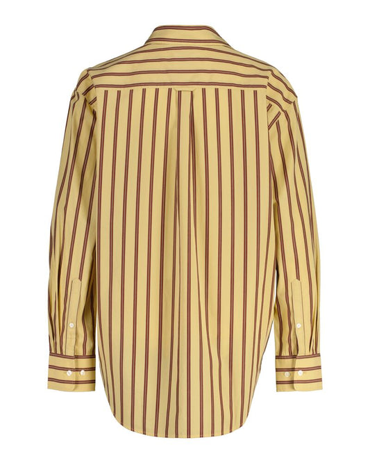 Relaxed Fit Striped Poplin Shirt