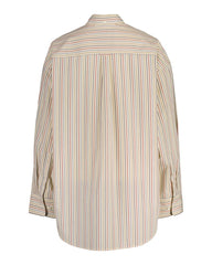 Oversized Striped Poplin Shirt