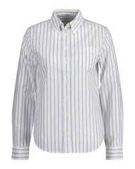 Gant Regular Fit Stripe Archive Oxford Shirt Eggshell / 32