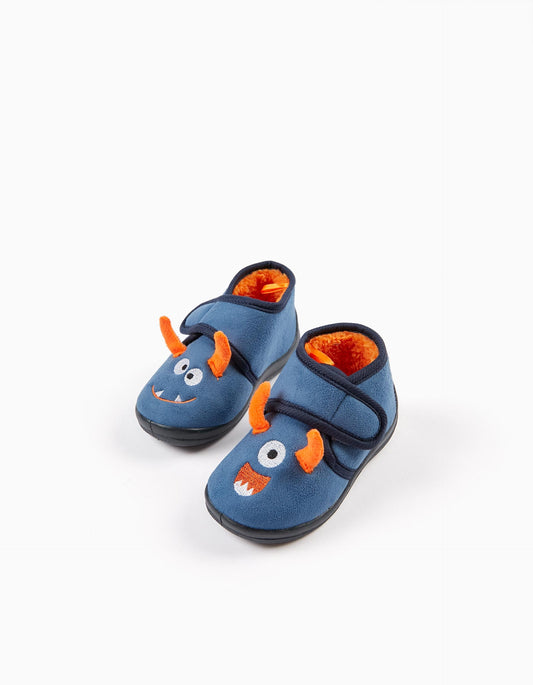 Zippy Baby Boy Blue Boot-Like Slippers