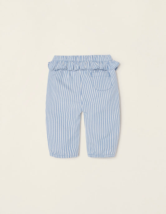Zippy Newborn Girls Striped Trousers With Ruffles
