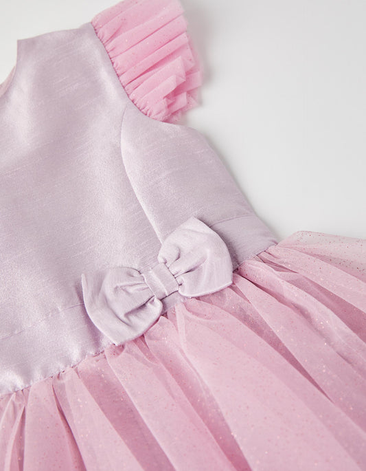 Zippy Girls Sleeveless Lilac Tulle Dress
