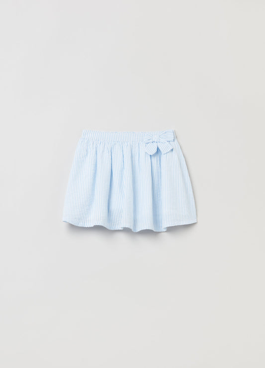 OVS Baby Girl Seersucker Pinstripe Bow Skirt