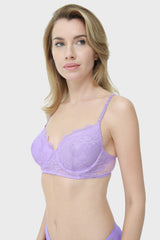 Isla & Evie Lace Demi Cup With Mesh Side Bra