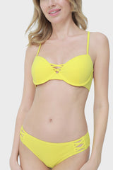 Isla & Evie Criss Cross Detail Cupped Bikini Top