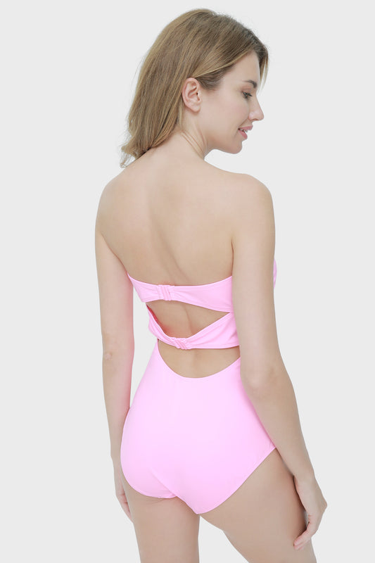 Isla & Evie Ruched Detail Cutout Swimsuit