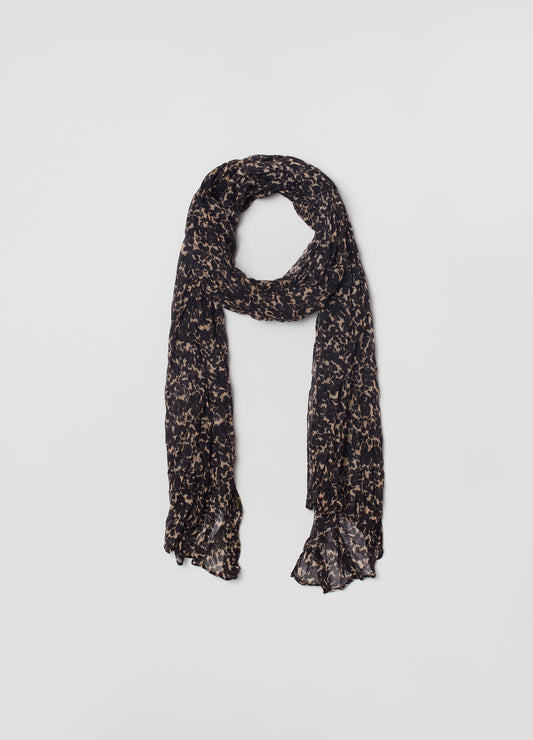 OVS Womens Crinkled Scarf With Pattern.