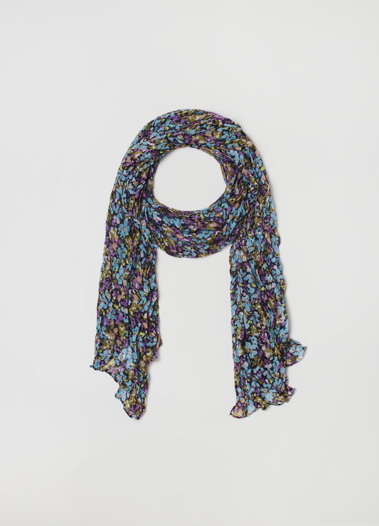 OVS Womens Crinkled Scarf With Pattern.