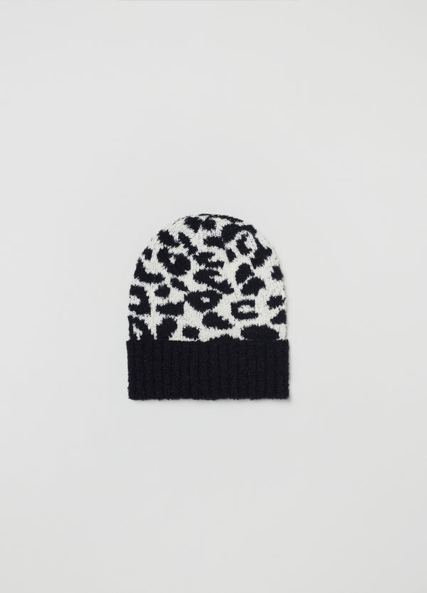OVS Womens Hat With Leopard Print Pattern