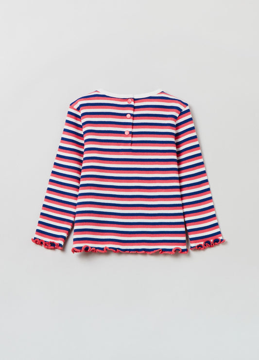 OVS Striped T-Shirt With Long Sleeves