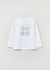OVS Baby Boy Robot Print Long Sleeve T-Shirt