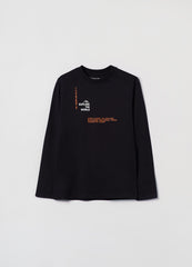 OVS Grand&Hills Long-Sleeved T-Shirt With Lettering Print