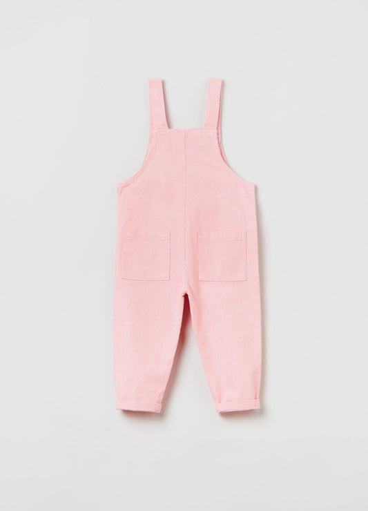 OVS Striped Stretch Cotton Dungarees