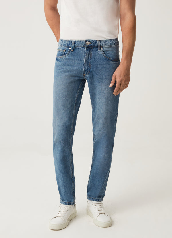 OVS Slim-Fit Jeans With Discolouring