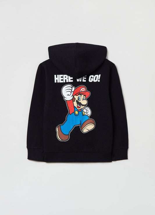 OVS Full-Zip Hoodie With Super Mario Print