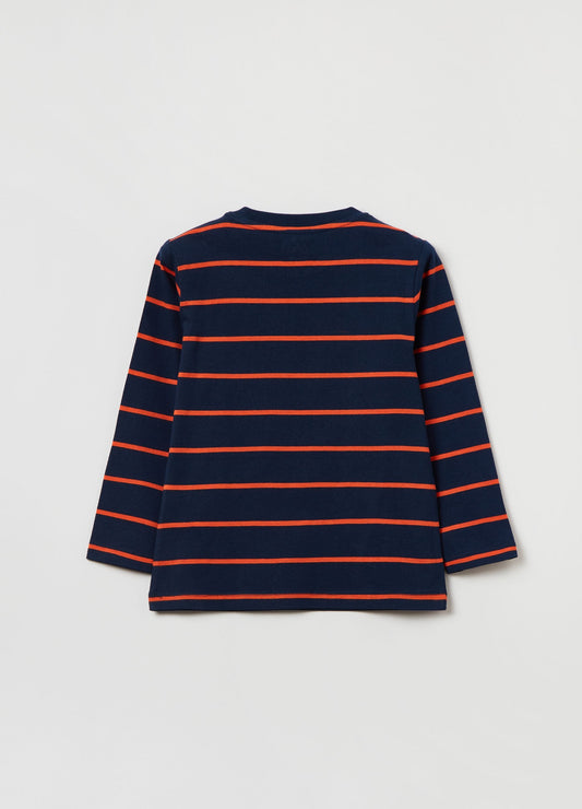 OVS Long-Sleeved T-Shirt With Striped Pattern