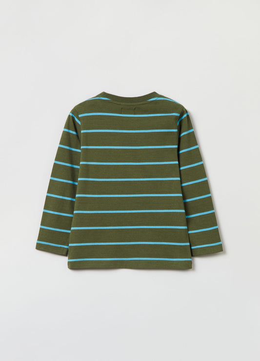 OVS Long-Sleeved T-Shirt With Striped Pattern