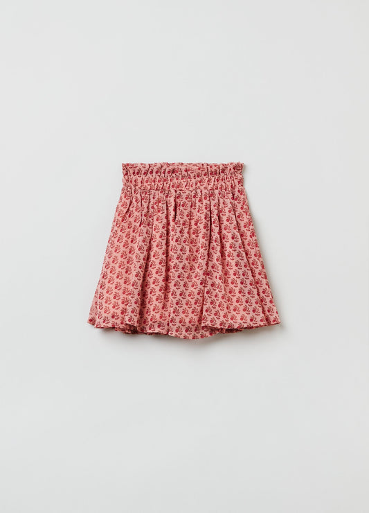 OVS Housebrand Pleated Skirt With Floral Print