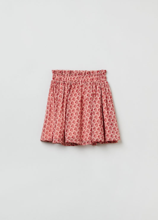 OVS Housebrand Pleated Skirt With Floral Print