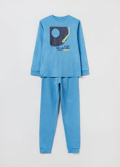 OVS Full-Length Cotton Pyjamas With Vinyl Record Print