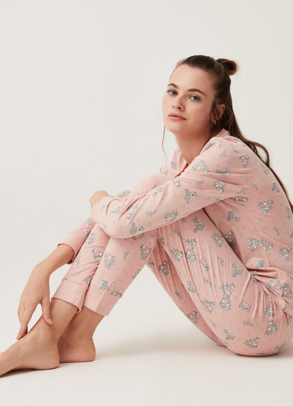 OVS Long Cotton Pyjamas With All-Over Print