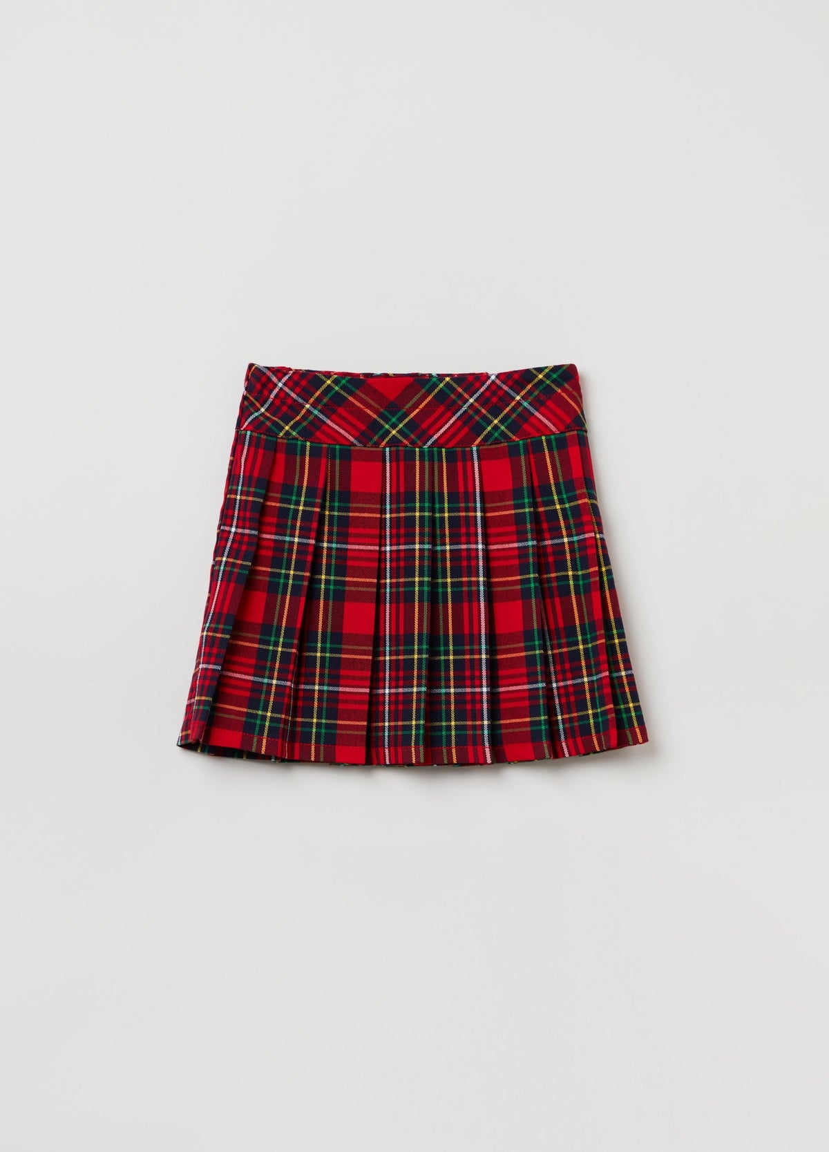 OVS Girls Tartan Pleated Skirt
