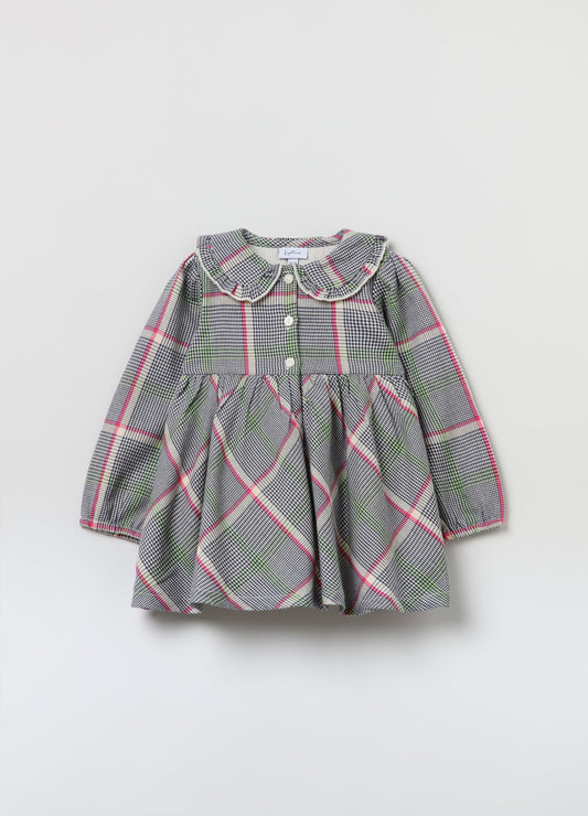 فستان قصير مطبوع عليه شعار برينس أوف ويلز للفتيات الصغيرات من OVS