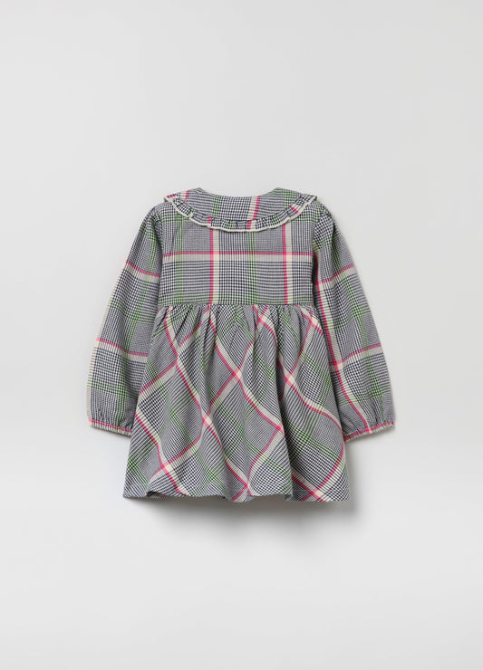 فستان قصير مطبوع عليه شعار برينس أوف ويلز للفتيات الصغيرات من OVS