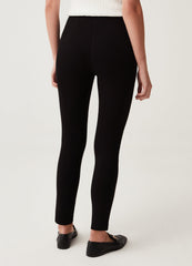 OVS Womens Crop Leggings With Gold Button