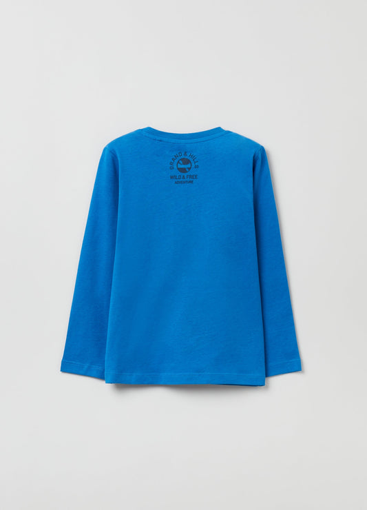 OVS Boys Long-Sleeved T-Shirt With Embroidered Beaver.