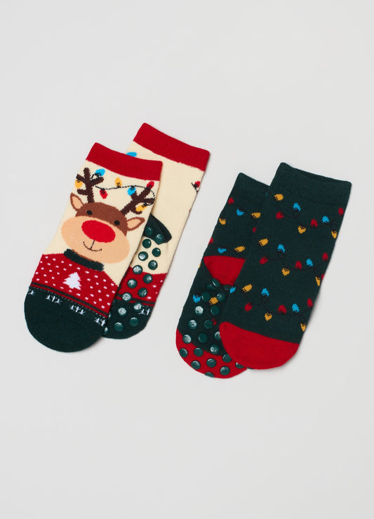 OVS Boys Reindeer Slipper Socks