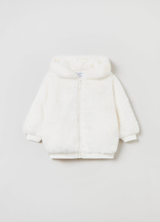 OVS Baby Girl Faux Fur Full-Zip Hoodie