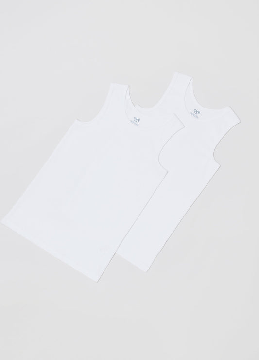 OVS Boys Two-Pack Racer Back Vests With Round Neck
