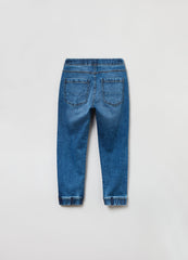 OVS Boys Denim Joggers With Drawstring And Pockets