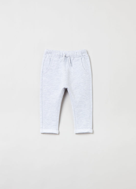 OVS Baby Boy Cotton Joggers With Drawstring